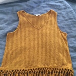 Anthroplogie Fringe Tank Top
